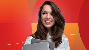 Promotional banner for Salary Guides 2026 featuring a smiling woman